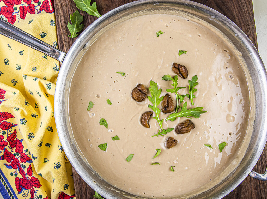 French Chestnut Soup - Laura's Vegan Table