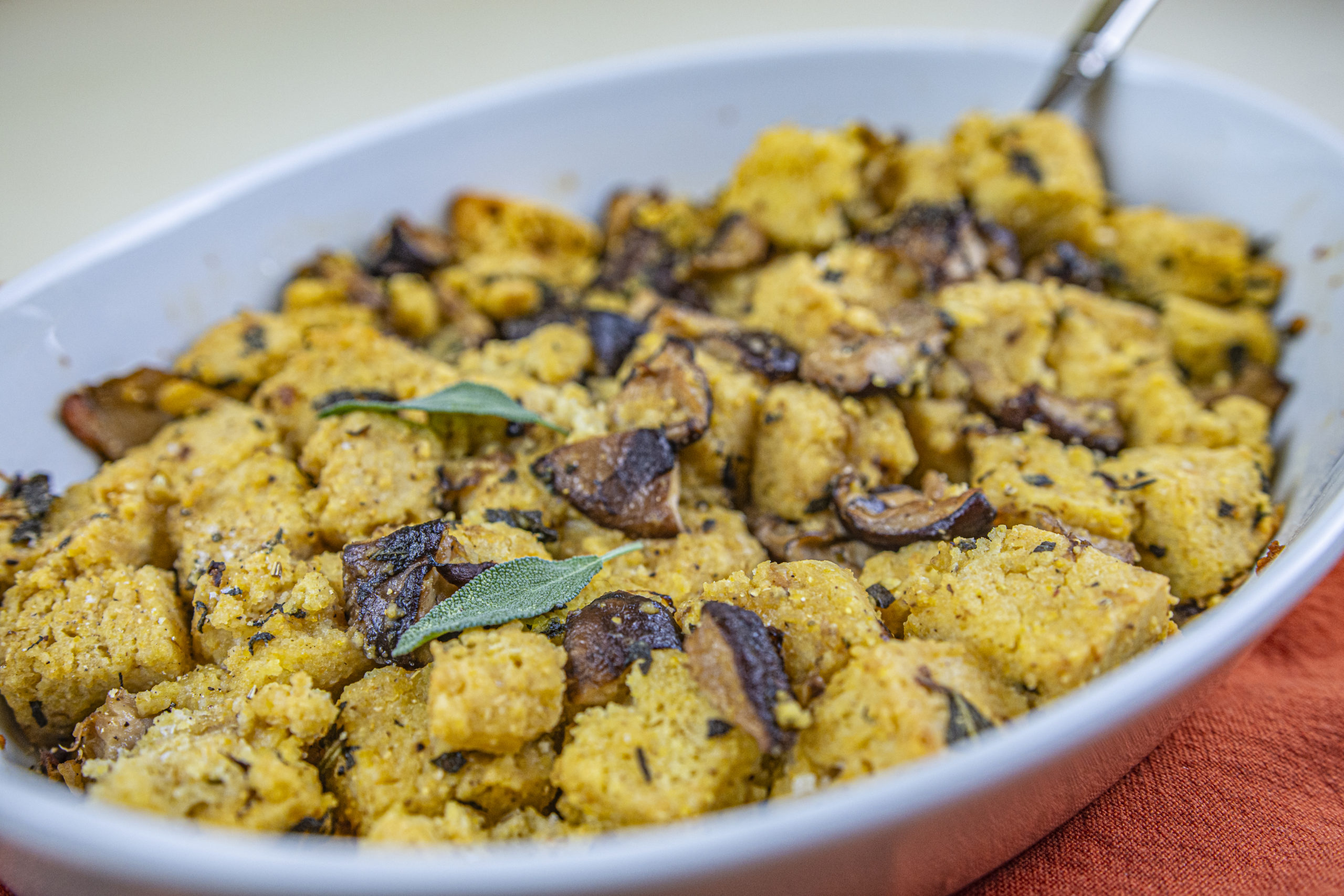 Cornbread Mushroom Stuffing Laura's Vegan Table