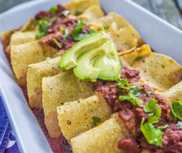 Black Bean and Sweet Potato Enchiladas