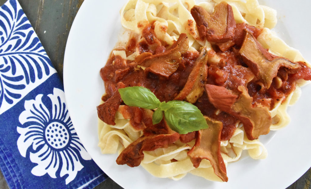 Lobster Mushroom Fra Diavolo - Laura's Vegan Table