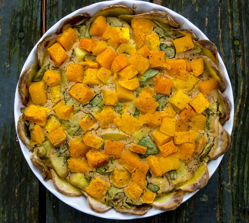 Vegan Quiche with Potato Crust - Laura's Vegan Table
