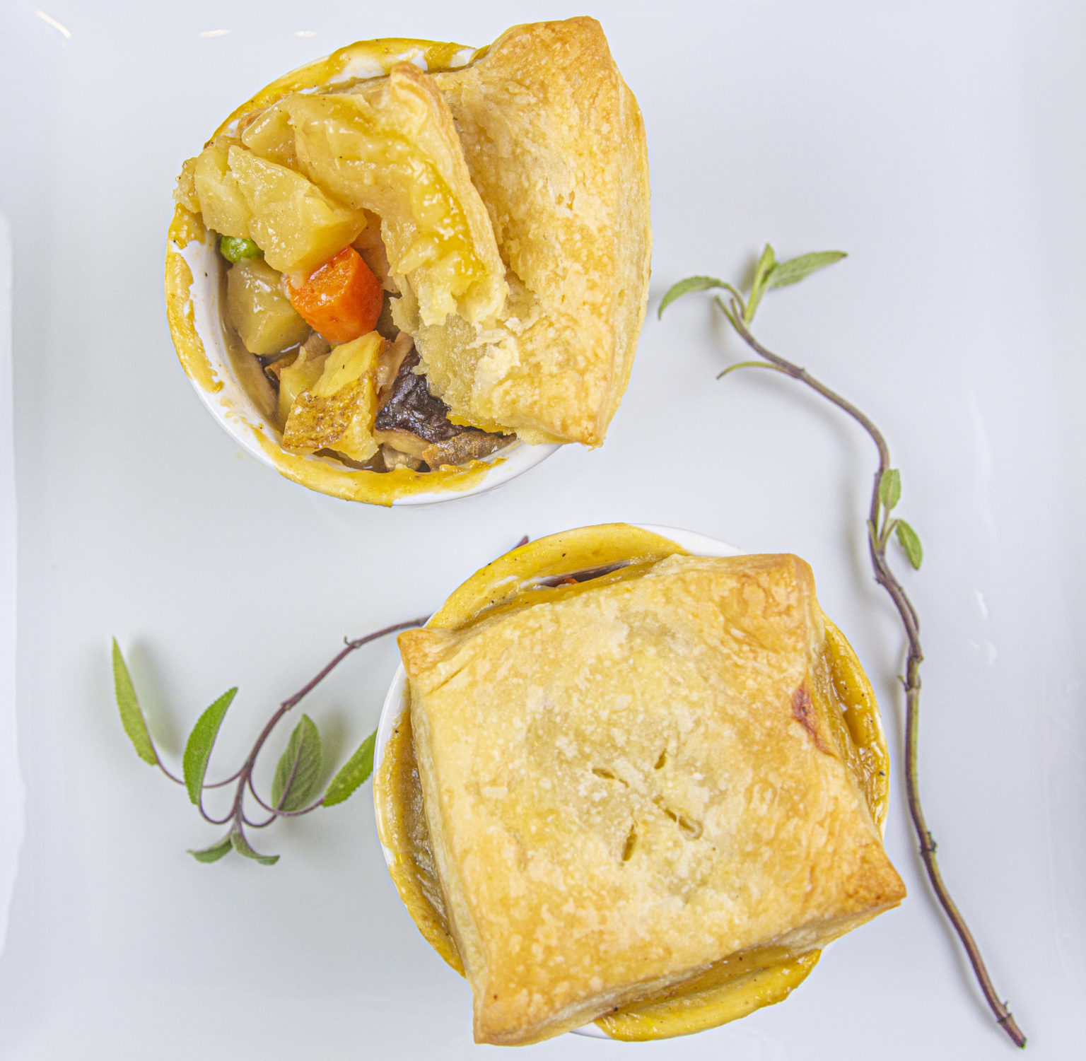 Vegan Pot Pie with Homemade Puff Pastry - Laura's Vegan Table